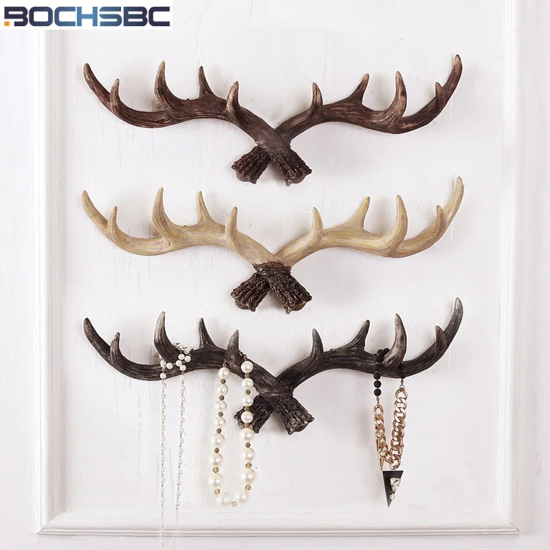 Nordic Creative Retro Antler Hooks Wall Decoration Robe Hook Clothes