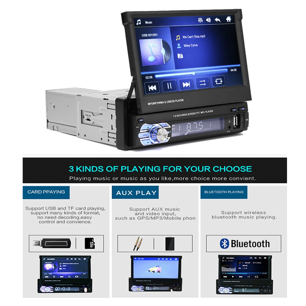  Amprime 2 Din Autoradio 2din Audio Multimedia Player Bt Fm Usb Aux Autoradio 12V Hd Car Stereo Oto 