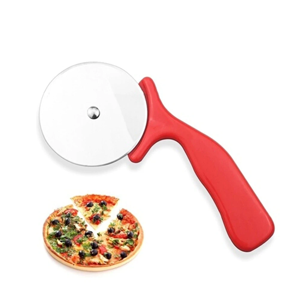 Stainless Steel Round Pizza Cutter Cake Knife Tools Pizza Wheels Scissors Ideal for Pizza Pies Waffles and Dough Cookies Stainless Steel Round Pizza Cutter Cake Knife Tools Pizza Wheels Scissors Ideal for Pizza Pies Waffles and Dough Cookies