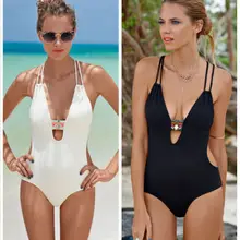 Черный, белый цвет цветочные принты Сексуальная Холтер шеи купальник Высокая талия женщин купальники купальный костюм монокини водные виды спорта пляжная рубашка