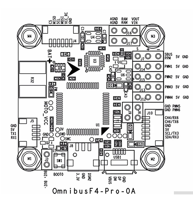 OMNIBUS-Betaflight-F4-V2-PRO-Flight-Controller-Board-w-Baro-Built-in-OSD-With-Power-Supply (1)