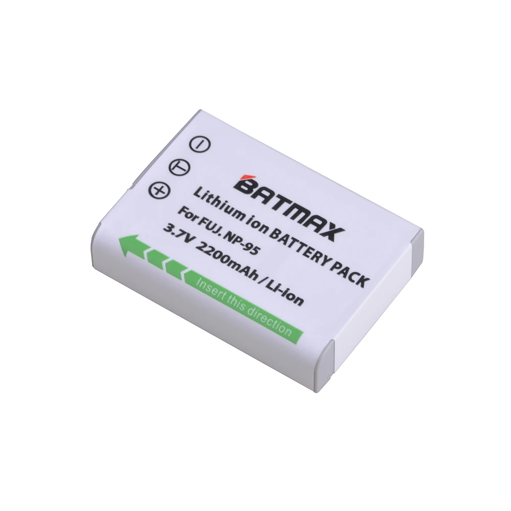 Аккумулятор Batmax 3 шт. 2200 мАч Φ NP 95 аккумуляторная модель X30 X100 X100S X100T XS1 Fujifilm FinePix F30