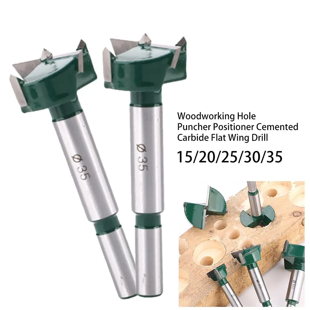 

Woodworking Hole Puncher Positioner Cemented Carbide Flat Wing Drill Adjustable Hinge Reamer Door Window Hinge Drill Bit 15-35mm