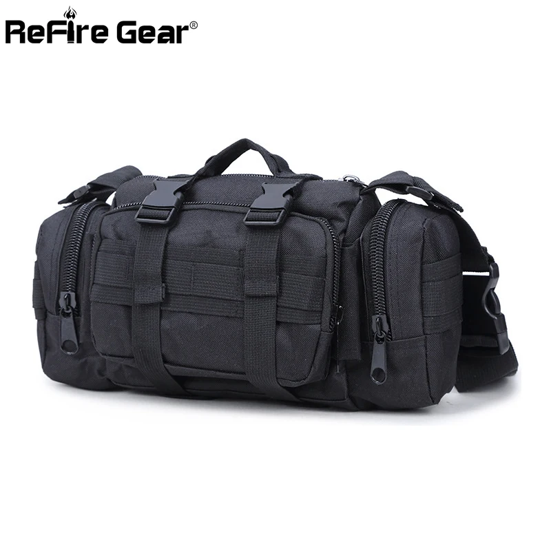 

Refire Gear Oxford Tactical Military Backpack Bag Men Airsoft Paintball Army Crossbody Bags One Sling Molle System Chest Bags