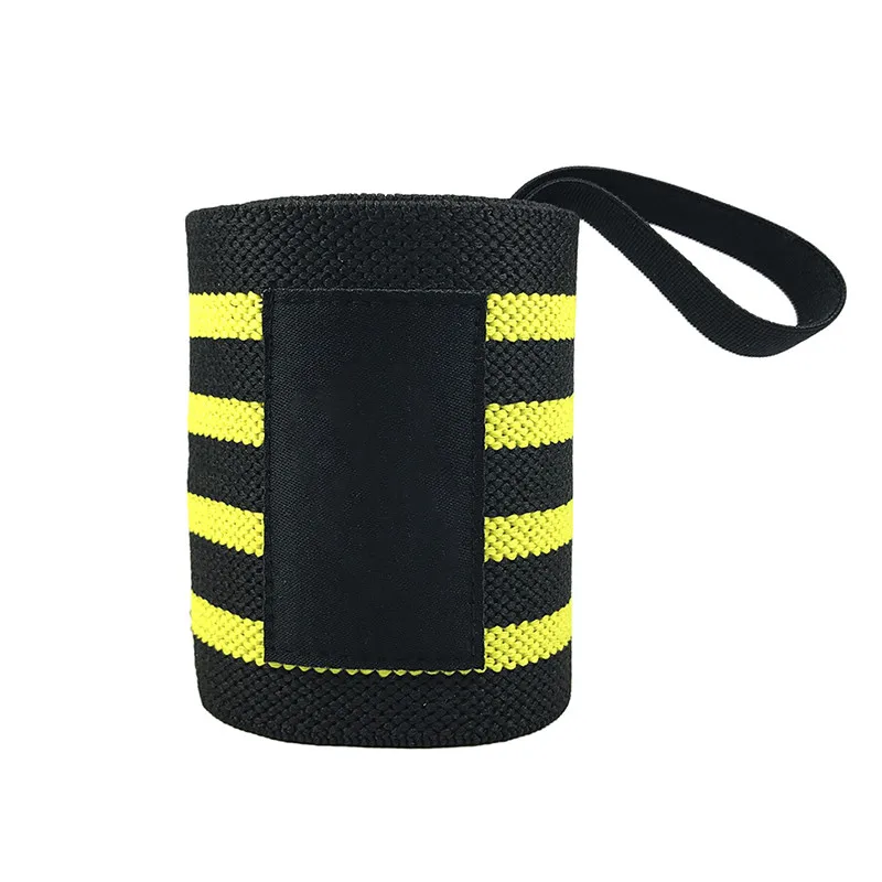 Эластичные Спортивные скобки налокотники защитные шестерни цветные скобки бинты для обертывания баскетбола Тяжелая атлетика защитное снаряжение - Цвет: Цвет: желтый