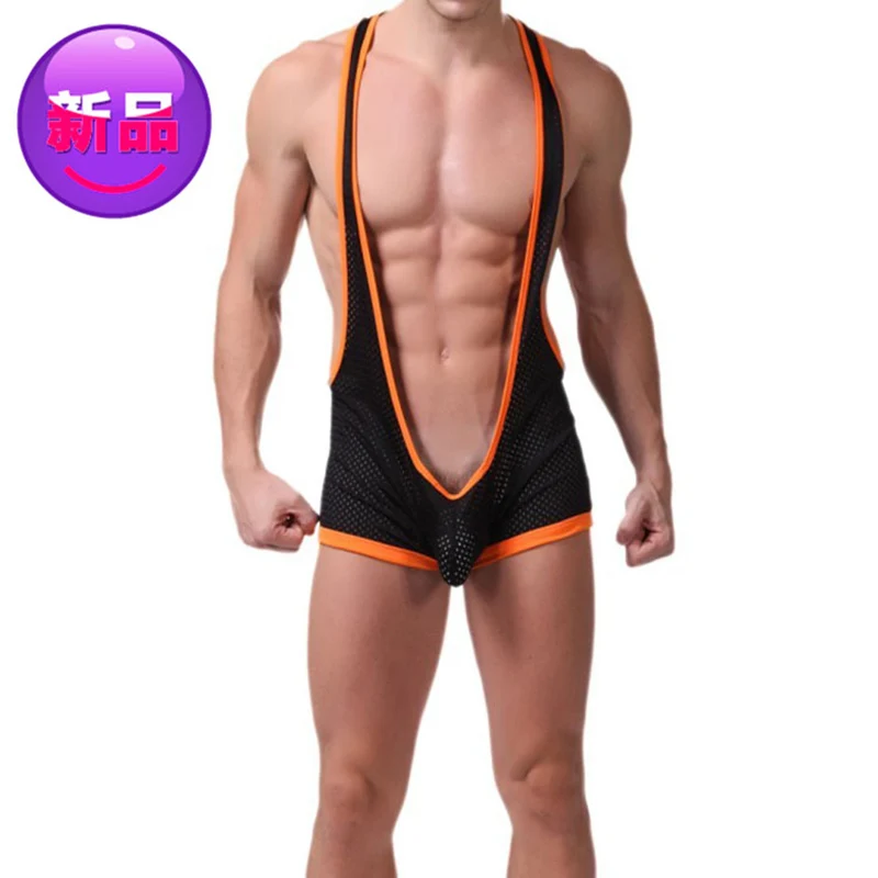 Men boxer shorts Ass Conjoined Tights Teddy Costumes Adult Slave Game Wear Gays Sexy Fetish Harness Sexual Underwear Dew PP new