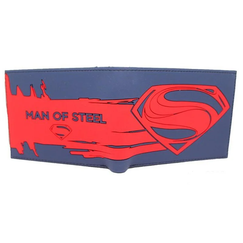 Man of Steel Iron Man Men Women Boys Girls Purse Short Bi-Fold Wallet Coin Holder