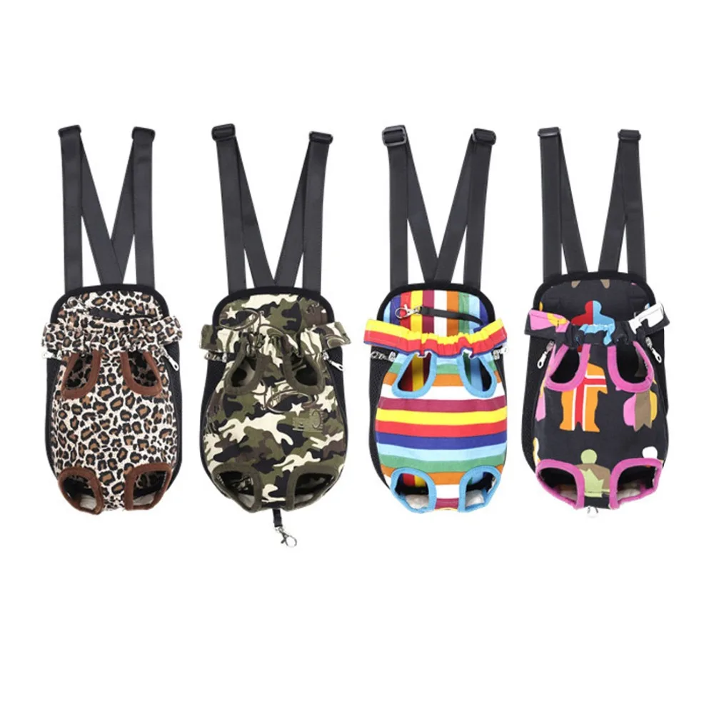 Dog Front Chest Backpack Pet Bag Dog Cat Carrier Five Holes Backpack