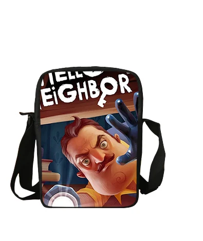 s8323 16-дюймовый шпилька для Hello Neighbor комплекты из 3 предметов рюкзак сумка на плечо сумка для карандашей комплект популярной игры Школьная Сумка для детей мальчиков, детский школьный рюкзак - Цвет: s8323