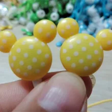 500 шт./лот Микки наушники в форме мыши для ipod mp3/mp4 мобильного телефона хорошее качество мультяшный наушник по DHL