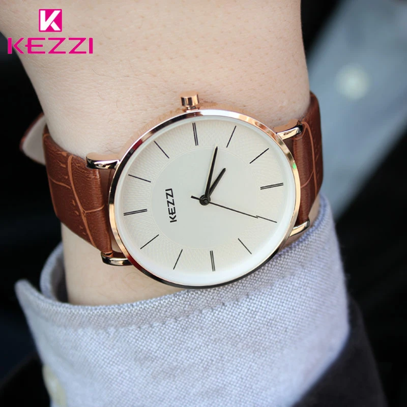 Prix pour Nouvelle Arrivée KEZZI Bracelet En Cuir Montres À Quartz De Mode Formelle Analogique Japon Mouvement Étanche Dames Robe Montre Horloge Femmes Prix pour Nouvelle Arrivée KEZZI Bracelet En Cuir Montres À Quartz De Mode Formelle Analogique Japon Mouvement Étanche Dames Robe Montre Horloge Femmes