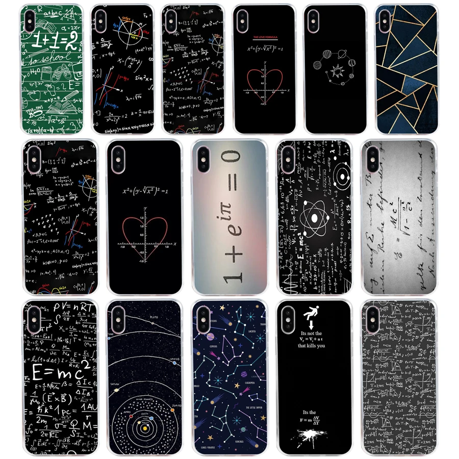 

29G e mc2 with E=mc Math Albert For Cases iPhone X Phone Case Pattern Soft TPU Silicone Cover Case For Apple iPhone X Case