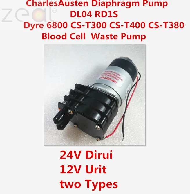 

For Charles Austen Diaphragm Pump DL04 24V 0.13A 0.5Bar RD1S 24V 0.9A Dyre 6800 CS-T300 CS-T400 CS-T380 Blood Cell Waste Pump