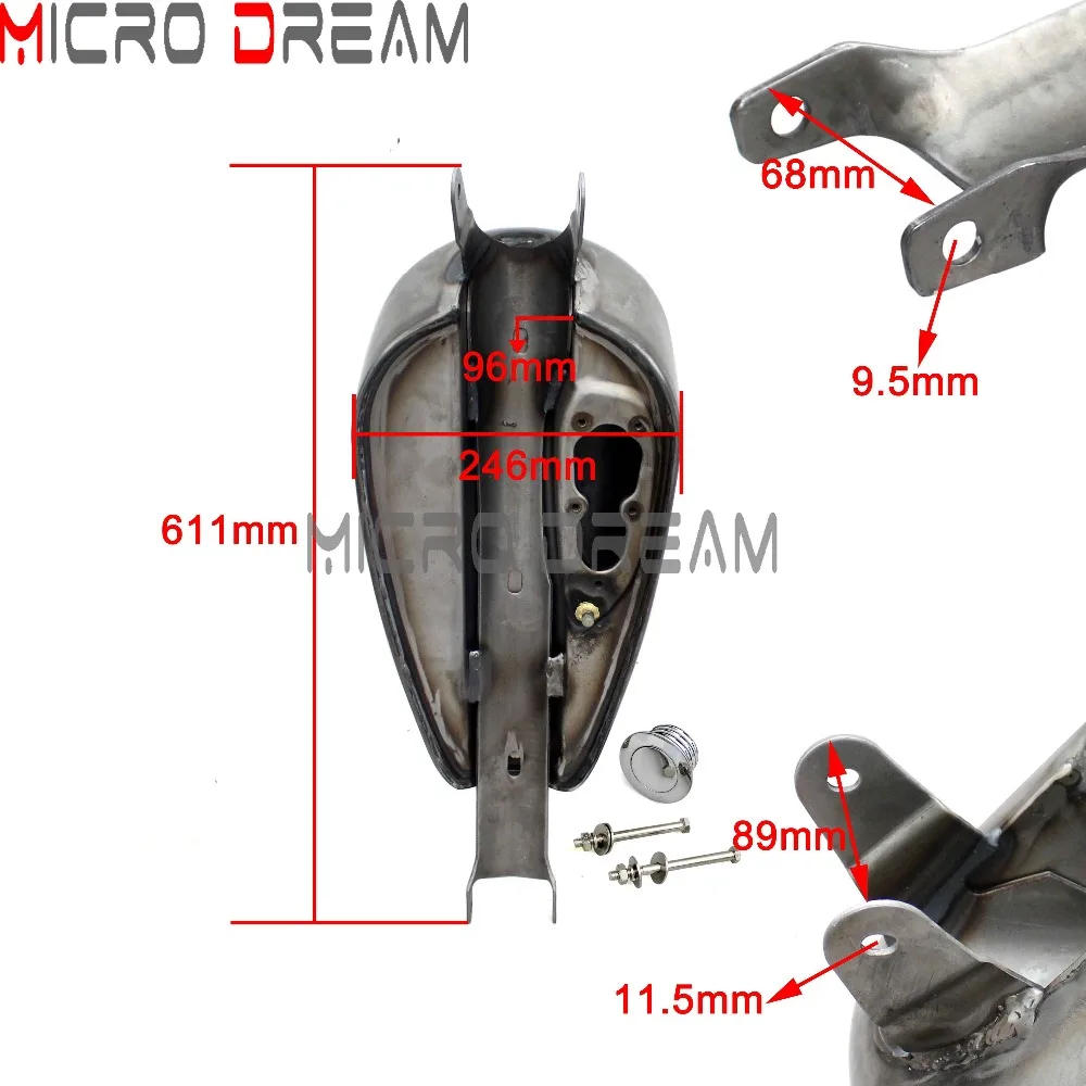 Support de r/éservoir de carburant pour moto Sportster XL 883 1200 48 72 1995-up