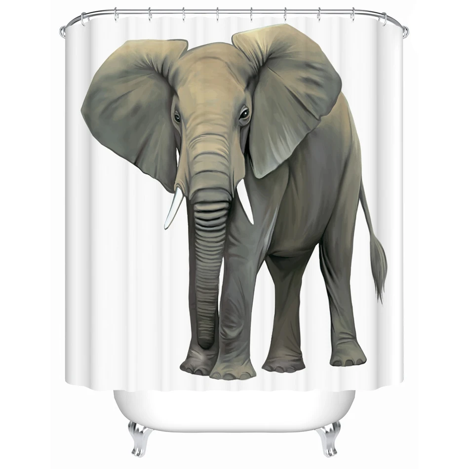 CHARMHOME Classic Pattern Animal Polyester Fabric Printing Shower
