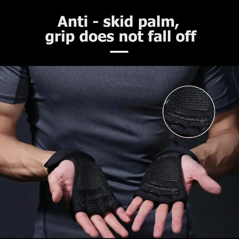 Weight Lifting Training Gloves Women Men Fitness Sports Body Building Gymnastics Grips Gym Hand Palm Protector Gloves