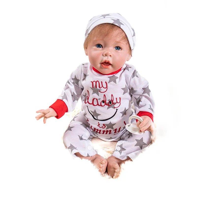 

50CM New Handmade Silicone Reborn Baby Adorable Lifelike Toddler Bonecas Girl Kid Menina De Silicone LOL Doll Bebes Reborn Doll
