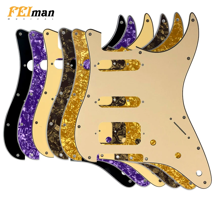 Dopro 13 Hole 3D Printed plastic pickguard with Screws PB Bass Scratch Plate Fits USA//Mexican Fender Flower Pattern