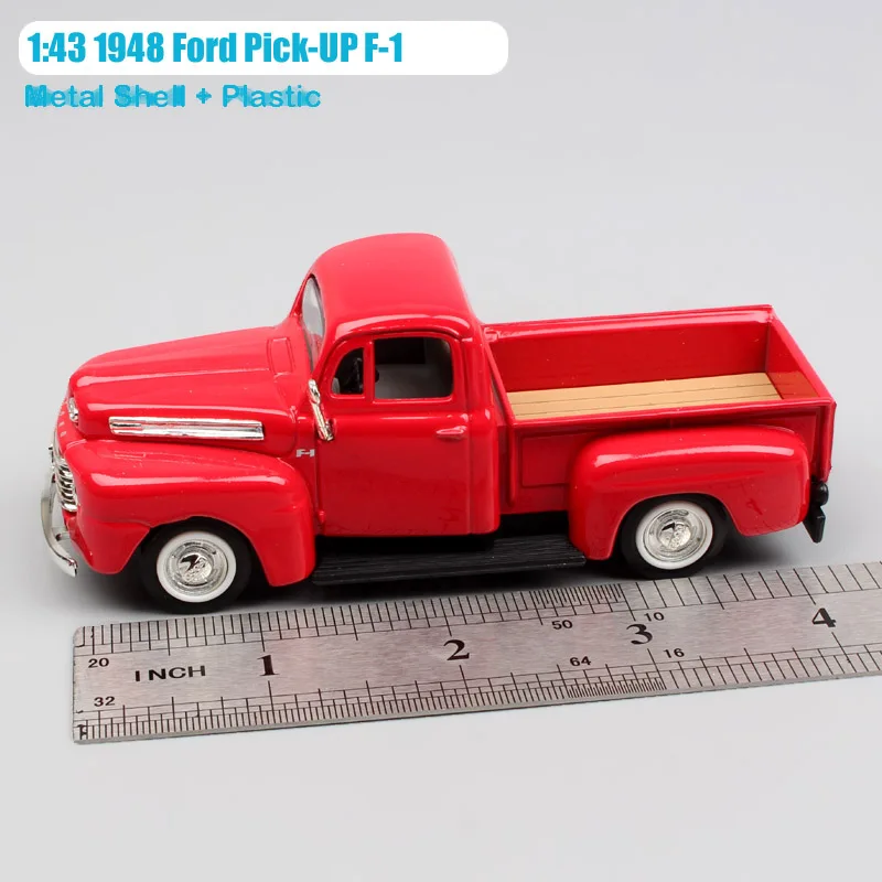1:43 Масштаб Мини Классический ретро 1948 Ford Пикап F-1 F1 пикапы грузовики литья под давлением и транспортные средства Миниатюрные модели автомобилей детские игрушки подарки для мальчиков