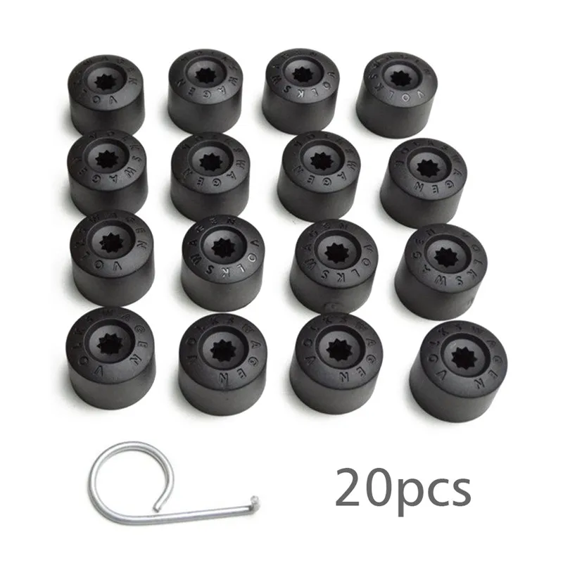 

20Pcs Wheel Bolt Nut Caps Covers 17mm Car Wheel Nut Auto Hub Screw Cover Tire Studs Protection Caps Wheel Nut