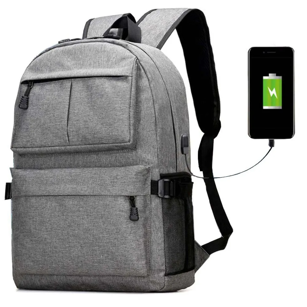Fashion Light Weight 14 15.6 Inch Laptop Backpack with USB Charging