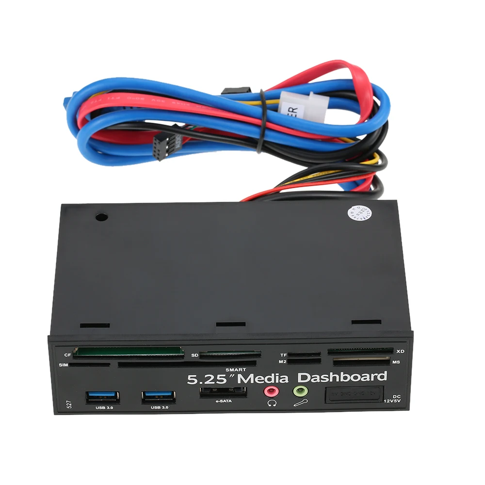 Multi Function USB 3.0 Hub eSATA Port Internal Card Reader Dashboard