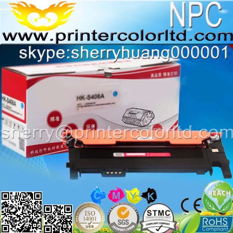 Цветной тонер для Samsung 406 CLT-K406S C406S M406S Y406S для Samsung CLP-360/365/365 Вт/366 Вт/ CLX-3305/3305 Вт/3306FN лазерный принтер