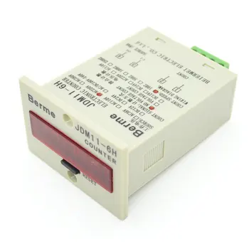 

JDM11 -6H 0-999999 5 pin 6-36VDC PNP Sensor Signal Input Digital Electronic Counter Relay Accumulative Counter