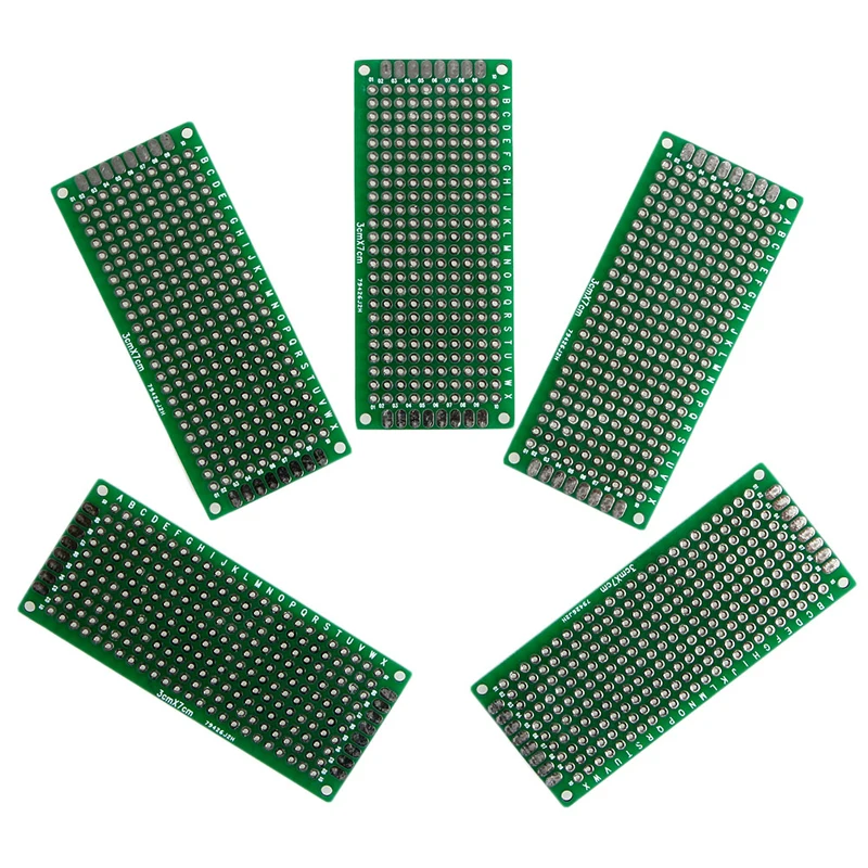 

5Pcs 1.6MM Double Side Prototype PCB Universal DIY Printed Circuit Board 3x7 cm