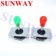 2 шт. аркадный джойстик с хрустальным овальным шариком джойстик Сделай Сам красный шар 4/8 позиционный джойстик Боевая палка запчасти для аркадной игровой машины