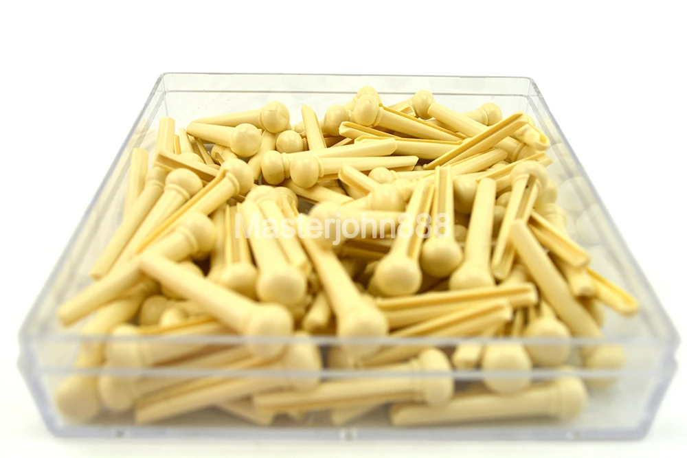 

Штифты для акустической гитары Alice цвета слоновой кости/черные, 50 шт.