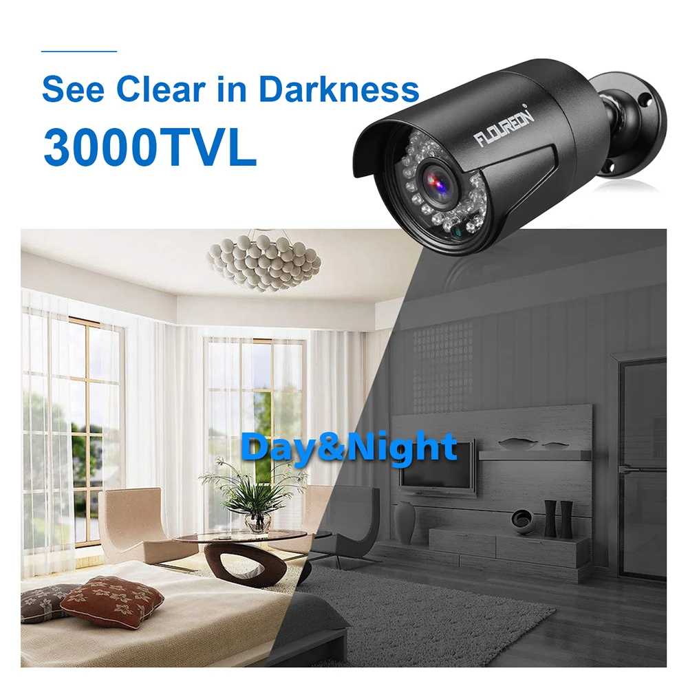 8CH 1080 P 1080N AHD DVR + 4 шт. CCTV камера Открытый 3000TVL 1080 2.0MP камера видеонаблюдения безопасности системы комплект AU