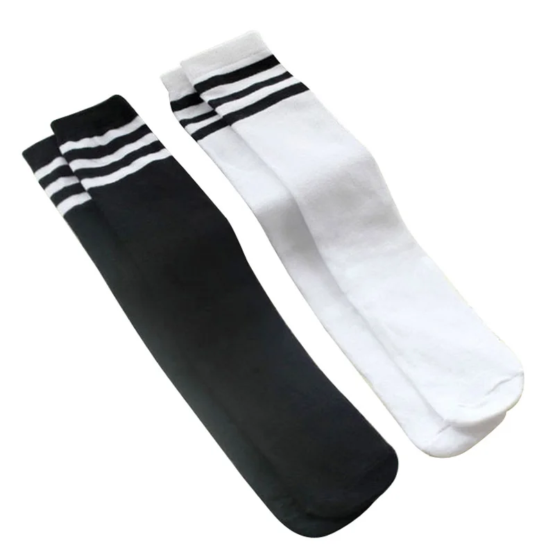 

2 Pairs/Lot Child Socks for Kids Girls Boys Knee High Socks Toddler Children School Football Sports Striped Stockings 1-15 Years