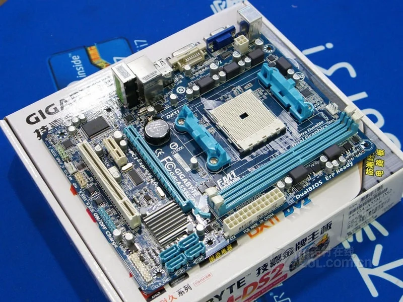 Материнская плата Gigabyte оригинальная материнская DDR3 для настольных ПК разъем FM2 A55