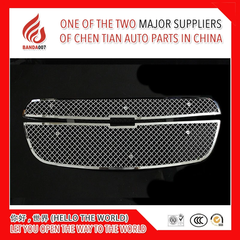 

Modificate 304 Stainless steel car front grille racing grills grill cover trim for Trax 2014 2015 2016 14 15 16