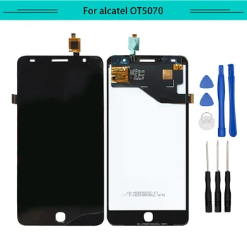 

For Alcatel One Touch Pop Star 4G OT5070 5070 5070X 5070D OT-5070 LCD Touch Screen Lens Glass+LCD + Tools