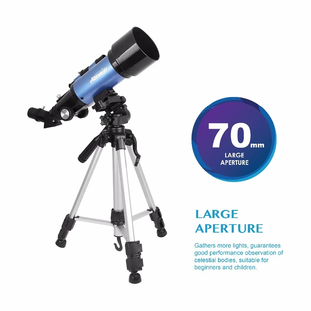 AOMEKIE F40070M астрономический телескоп с высоким штативом, рюкзак, наземное пространство, монтирующий изображение, телескоп для наблюдения за луной, подарок