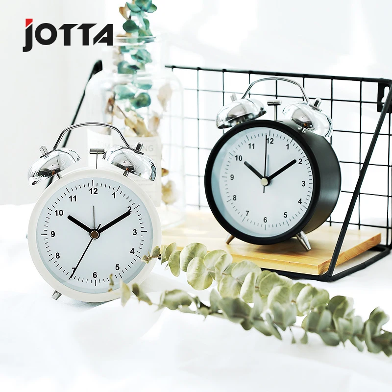 

Fashion simple creative multi-functional alarm clock modern wind candy color students ring the bell metal alarm clock watch
