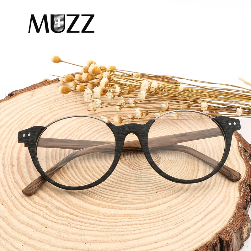Новые Брендовые очки MUZZ с прозрачными линзами винтажные деревянные мужские в