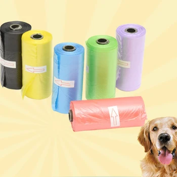 

3 Roll 45 Trash Bags Multiple colors Pet Dog Biodegradable Garbage Bags Dogs Bag on Board Dog Trash garbage Bags Pet Supplies