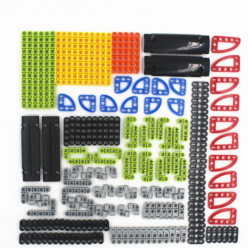

New 195pcs model building blocks toy boy parts technic building bricks children toys compatible with Lego studless beams fram