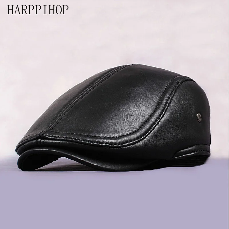 Кепка Шлем С Очками Мужская Кожаная Купить