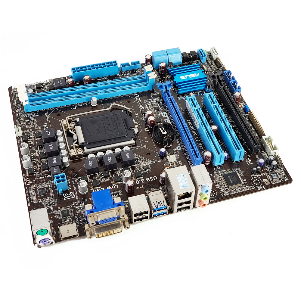 Asus P8B75-M LE настольная материнская плата B75 разъем LGA 1155 для i3 i5 i7 DDR3 16G SATA3 USB3.0 HDMI DVI uATX оригинальная б/у материнская плата