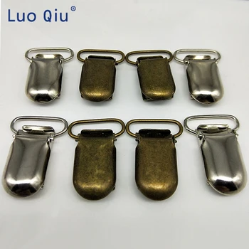 

Practical Webbing clip attache sucette metal clip U shape 35*20mm Silver Suspender Clips for Trousers 6 pcs/lot