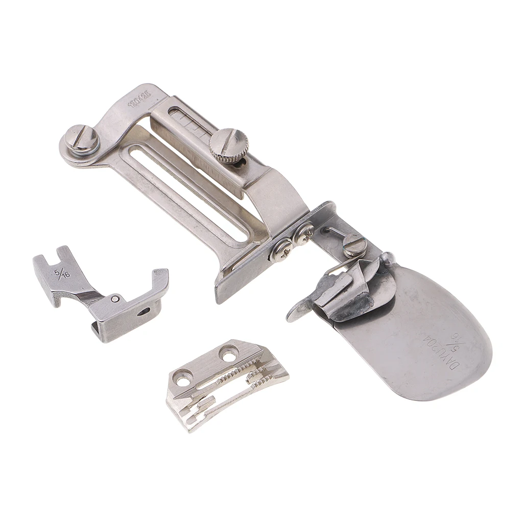 Industrial Sewing Machine Part Clean Finish Shirt Tail Hemmer Attachment Set
