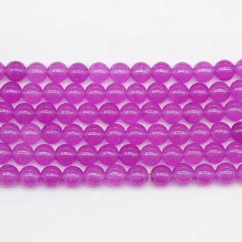 

4 6 8 10 12 mm Light Purple Quartz Crystal Stone Round Beads Loose Spacer Bead For Jewelry Making Findings DIY Bracelet Necklace