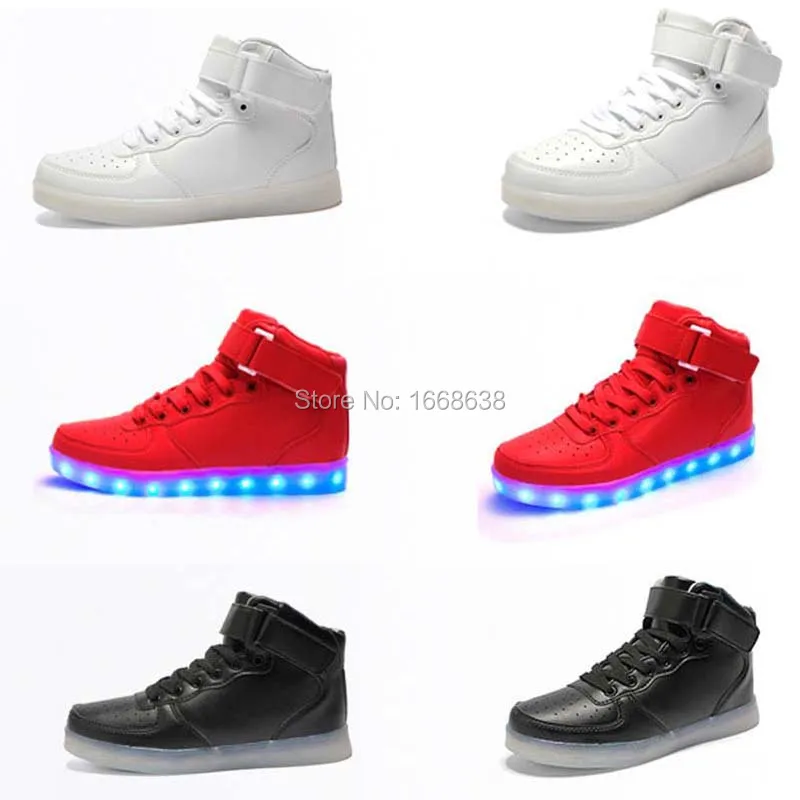 Colores USB Unisex Top GirlsTactical Sapatos LED Mens Dollar vendidos de Casuais Brilhando Intermitentes a iluminar States Celik Hukuk Adultos Mais luz USD Carregamento Alta JUPHAIR United Burosu Nova 7 Colores USB Unisex Top 7