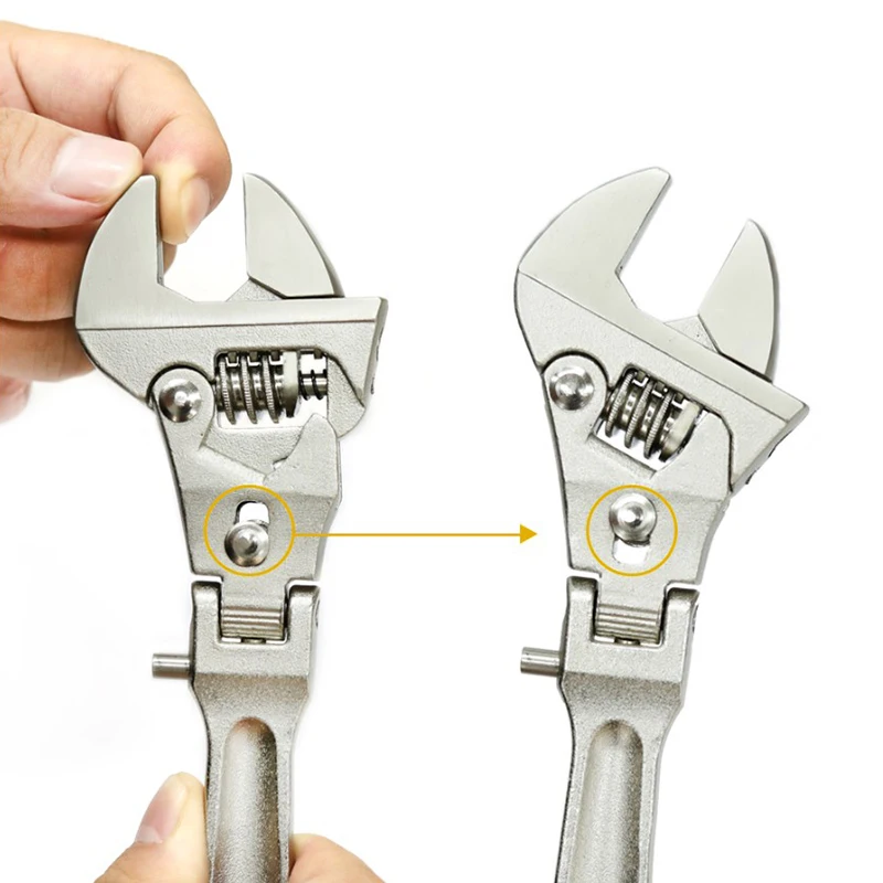 Goede 1 stuk 10 Inch Verstelbare Moersleutel Vouwen Handvat Dual Purpose Waterpomptang Ratel Spanner Key Handje Multi Tool