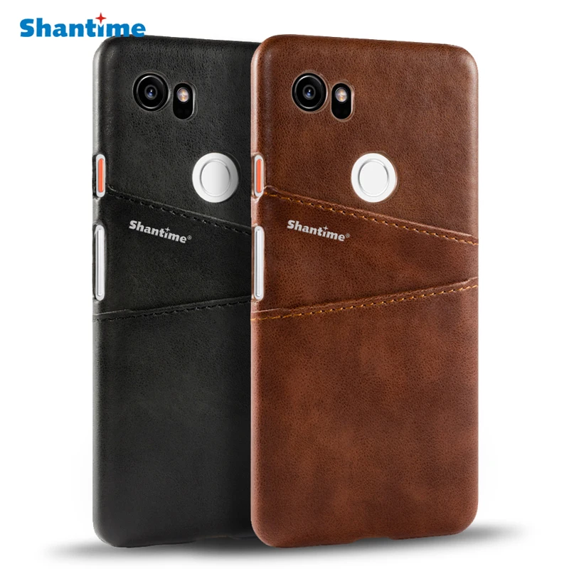 

Luxury Pu Leather Back Cover For Google Pixel 2 XL Wallet Case For Google Pixel 2 Business Card Slots Phone Bag Case