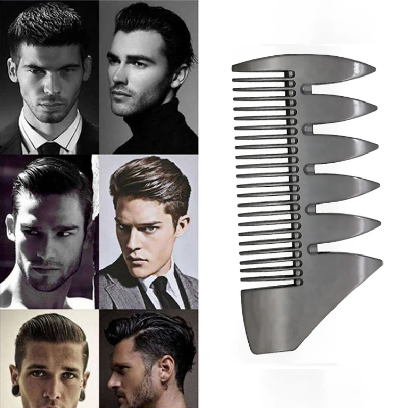 Высококачественная широкая Бриллиантовая расческа для волос из нержавеющей